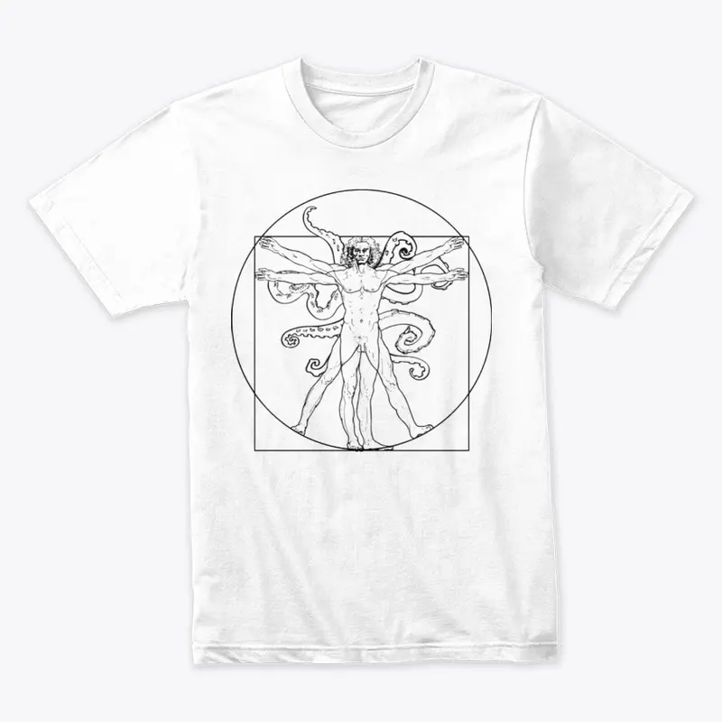 Vitruvian Tentacles on White